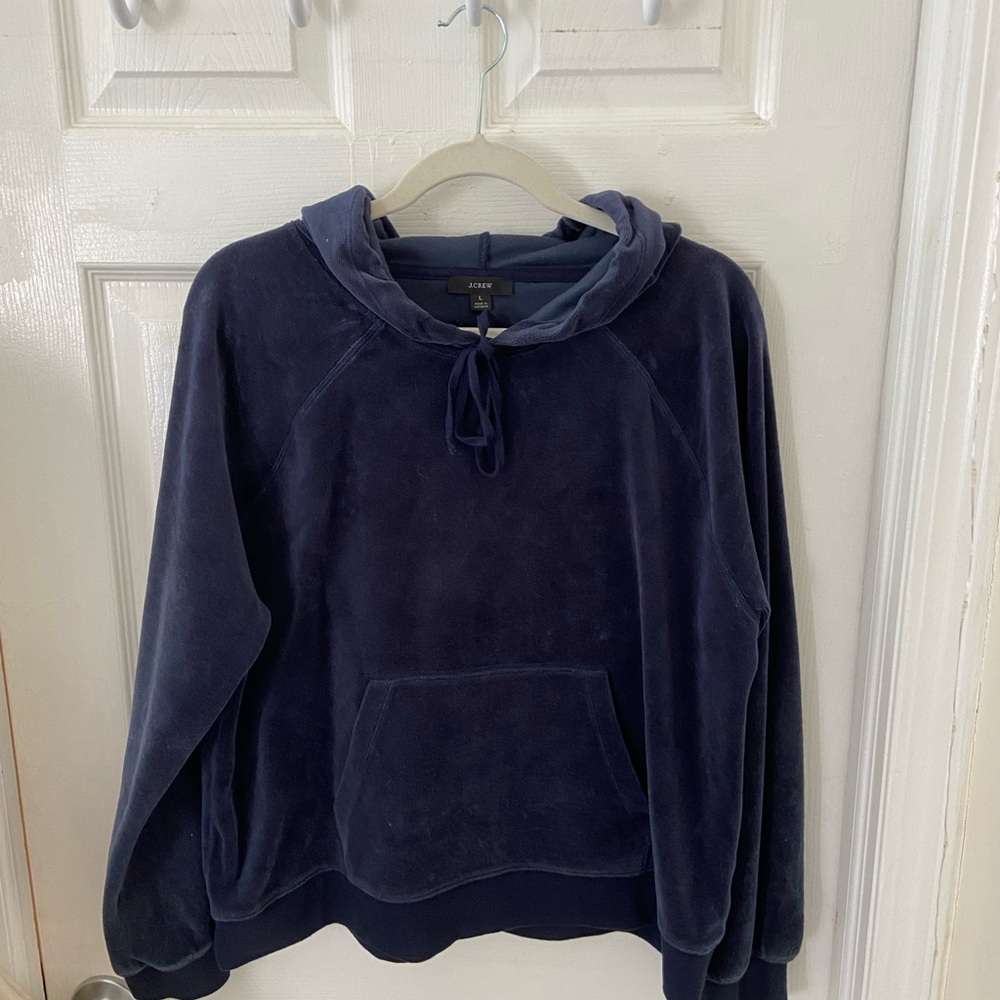 Velvet Navy Hoodie
